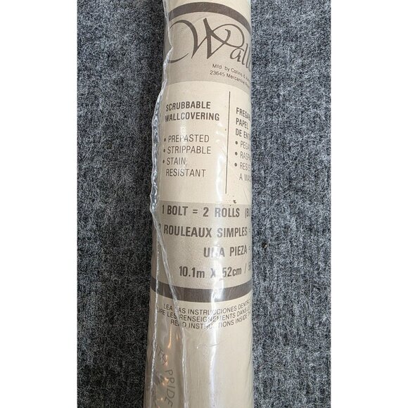 Collins & Aikman Prepasted Yellow Floral Strippable Wallpaper Roll 56.3 Sq Ft - Picture 3 of 6